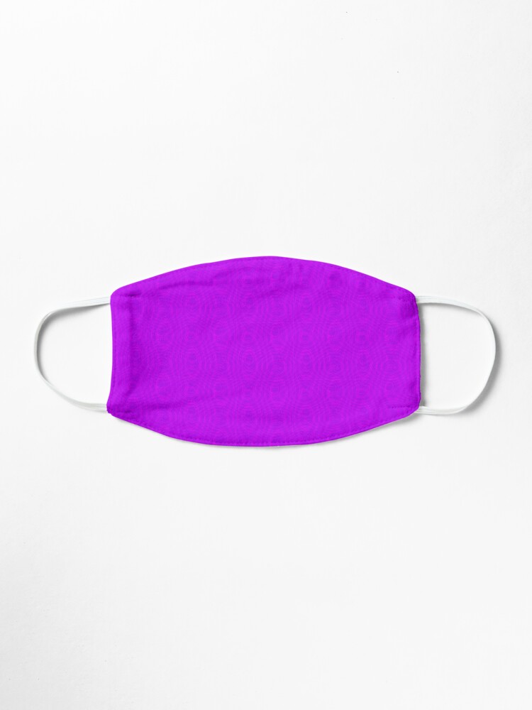 Alternate view of Pink Moiré Pattern Mask Mask