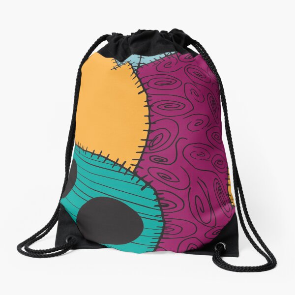 Nightmare Before Christmas Sally Pattern Drawstring Bag