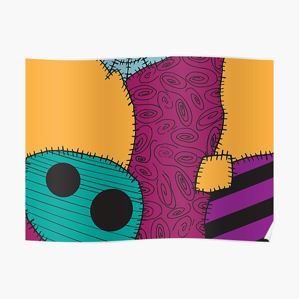 "Nightmare Before Christmas Sally Pattern" Poster for Sale by