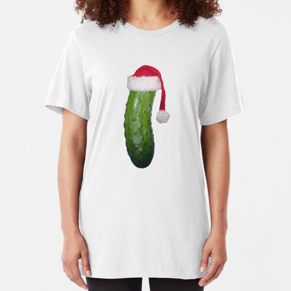 Christmas Pickle Slim Fit T-Shirt