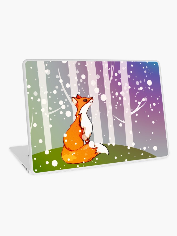 Enchanted Forest And Fox Laptop Skin By Collagedream Redbubble