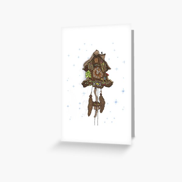 Cuckoo Clock Greeting Card