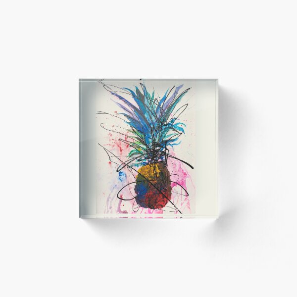 Pineapple Acrylic Block