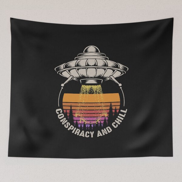 Item preview, Funny Ufo Alien Conspiracy & Chill designed and sold by ShirtStar0815.