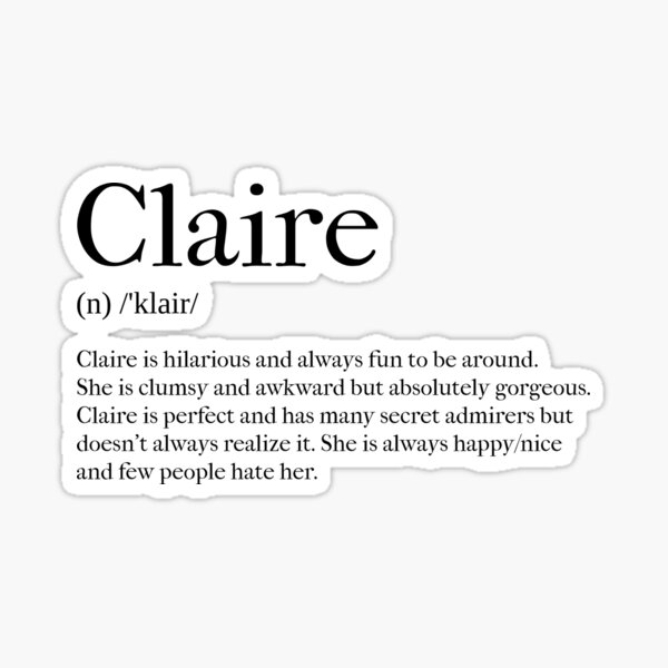 Claire: Name Meaning, Origin, Popularity