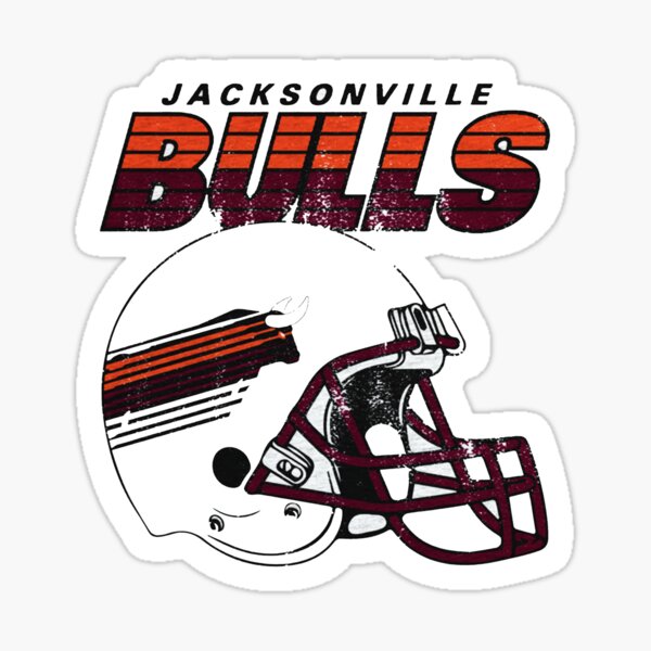 Jacksonville Bulls Football USFL Decal Vinyl Bumper Sticker 5 DEFUNCT