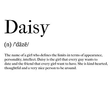 daisyプロフィール必読 Daisy Definition