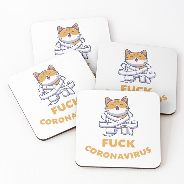 Item preview, Fuck coronavirus, wash your hands, social distancing and wash your hands, social distancing, social distance, panic, quarantine, stay home, covid 19, toilet paper panic, selfisolation designed and sold by Crocozen.