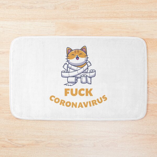 Item preview, Fuck coronavirus, wash your hands, social distancing and wash your hands, social distancing, social distance, panic, quarantine, stay home, covid 19, toilet paper panic, selfisolation designed and sold by Crocozen.