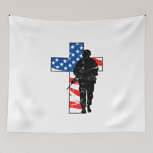 Item preview, American Holy Cross Veteran Shirt Memorial Day Remembrance designed and sold by RAWWR.