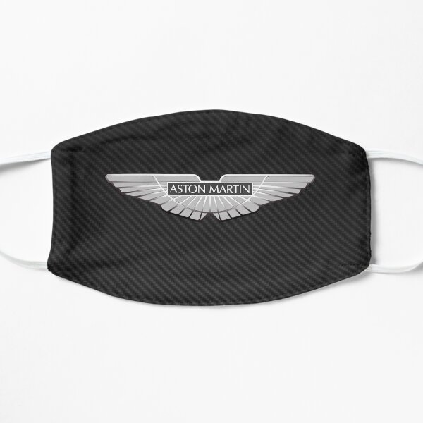 Aston Martin logo on carbon background Flat Mask