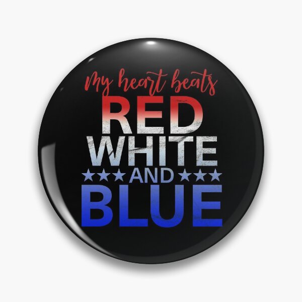 Artikelvorschau, USA Patriot - My Heart Beats Red White and Blue! entworfen und verkauft von RAWWR.