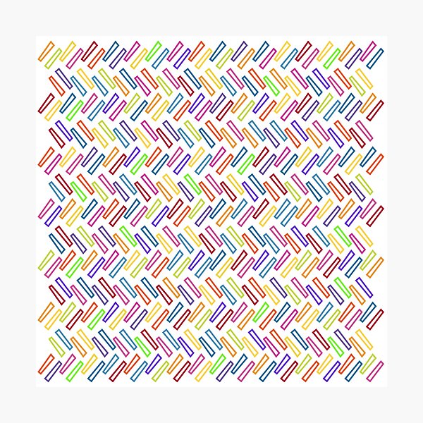 Rainbow Confetti Photographic Print