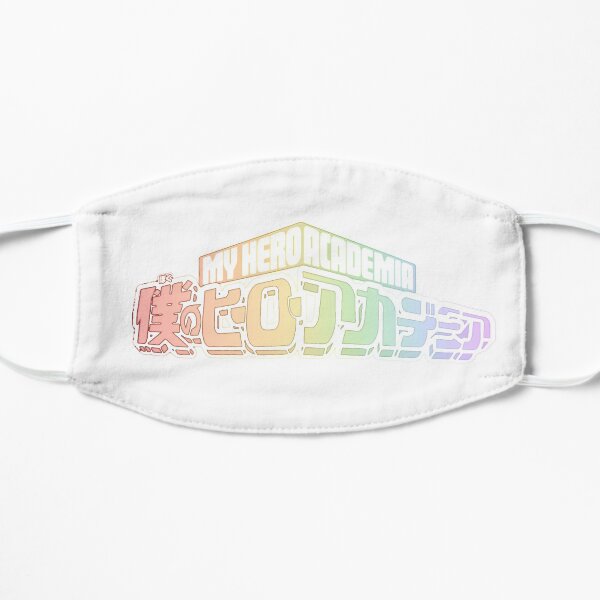 My Hero Academia - Rainbow (pastel white) Flat Mask