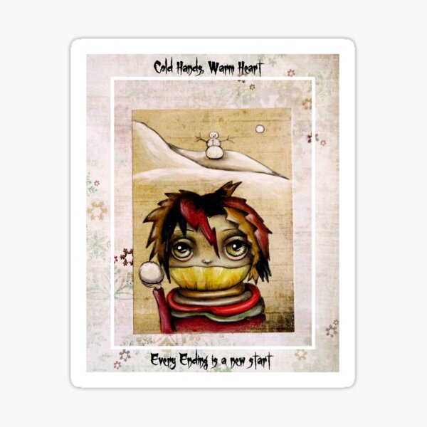 winter art by Angieclementine Sticker