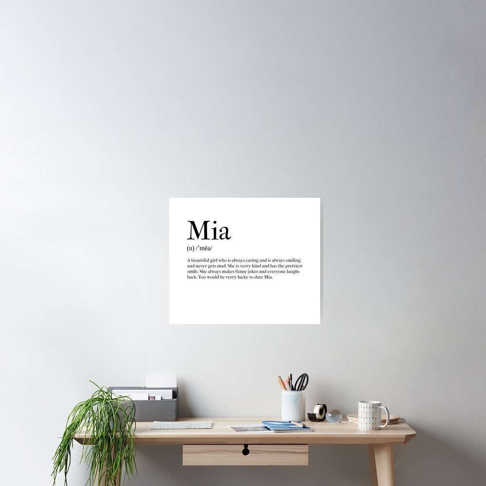 mia-definition-poster-for-sale-by-tastifydesigns-redbubble