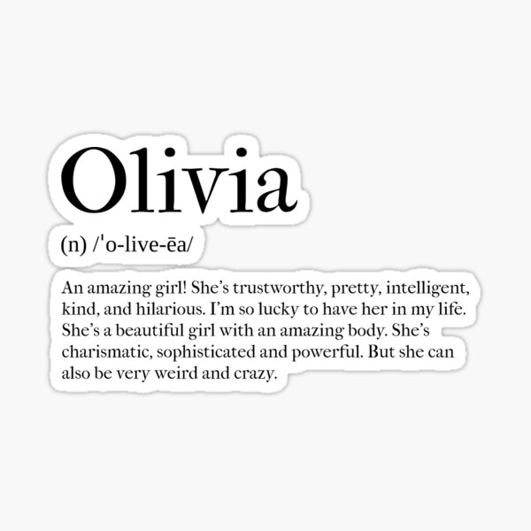 olivia-definition-sticker-for-sale-by-tastifydesigns-redbubble