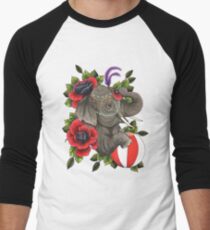 Circus Elephant Men's Baseball ¾ T-Shirt