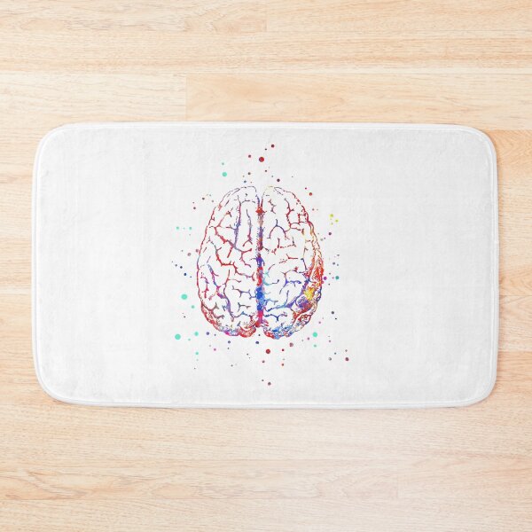 Item preview, Brain anatomy, medical art, brain top, brain front, watercolor Brain designed and sold by Rosaliartbook.