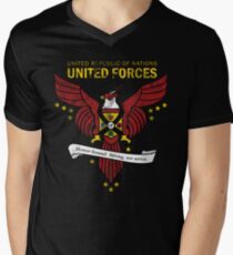 United Forces Insignia Men's V-Neck T-Shirt
