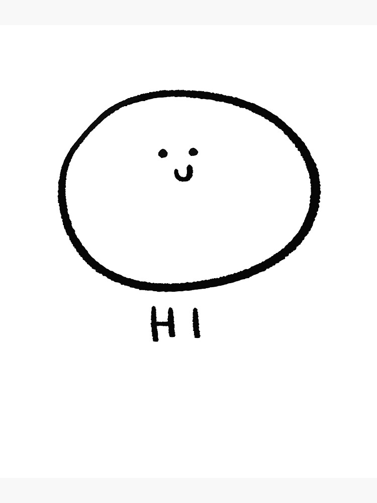 "Hi - Emoji, Smiley" Poster by StudioKCY | Redbubble
