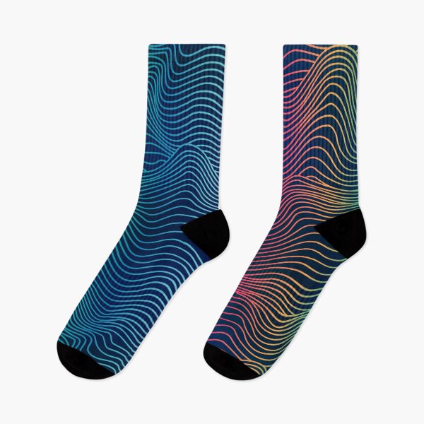 Item preview, Wavy Rainbow Mountains Terra Forma Line Art  designed and sold by christianadams.