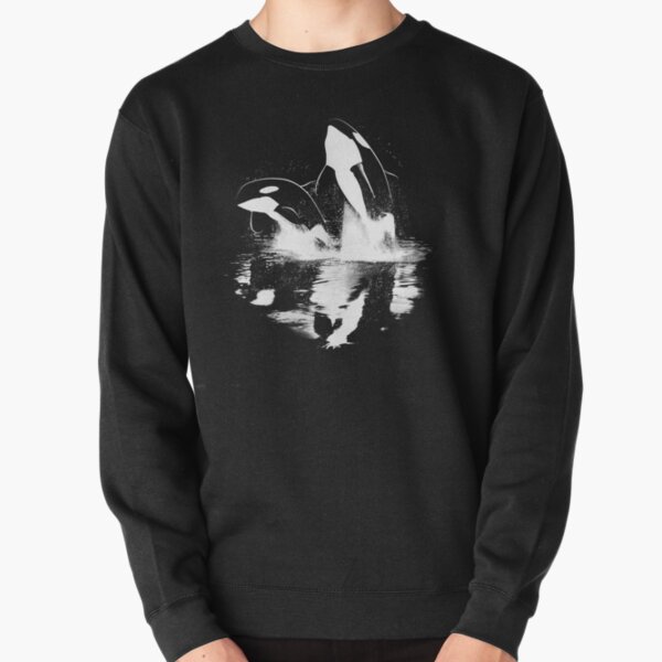 Jumping Orcas Pullover Sweatshirt