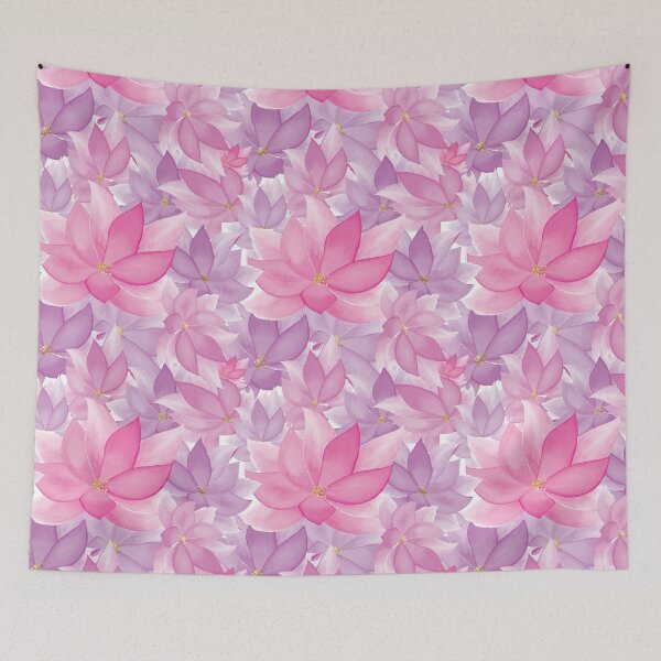 Item preview, Watercolor Lilies - Pink designed and sold by Kristin Omdahl.