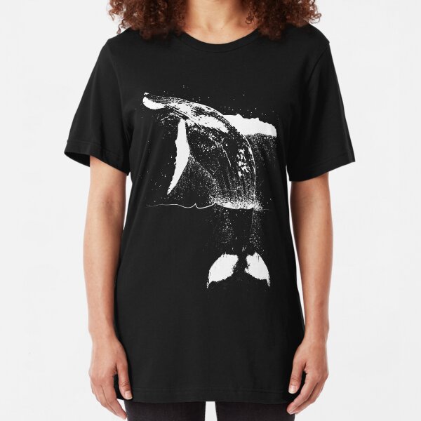 Breaching Humpback Slim Fit T-Shirt