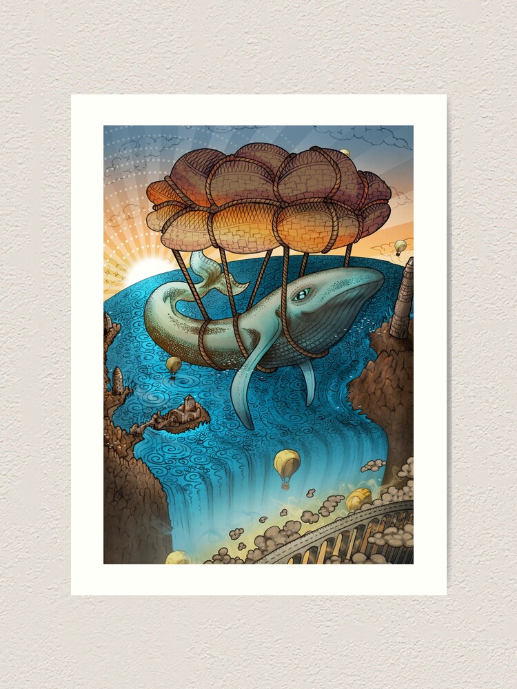 Alternate view of Flight of the Whale Art Print