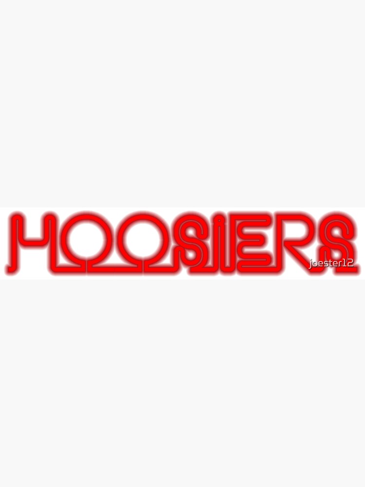 "Hoosiers Neon Sign Indiana University" Sticker for Sale by joester12