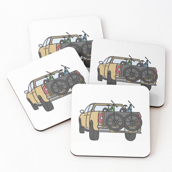 Item preview, Adventure Rig Tan Truck with Mountain Bikes designed and sold by mountainandmoor.