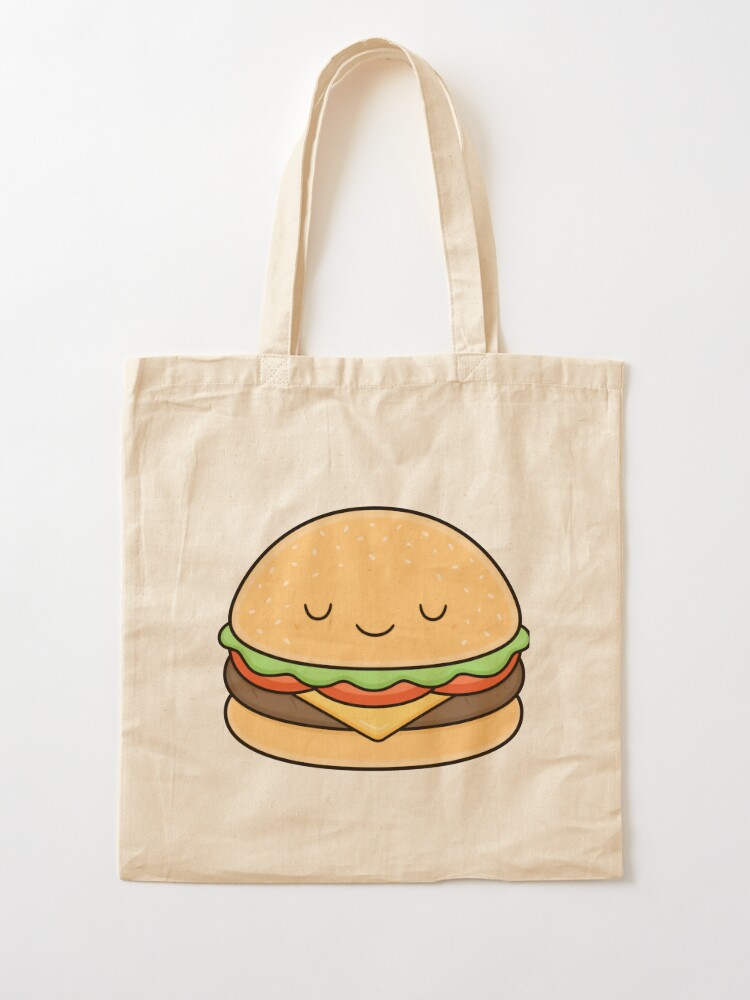 Happy Hamburger Tote Bag for Sale by kimvervuurt