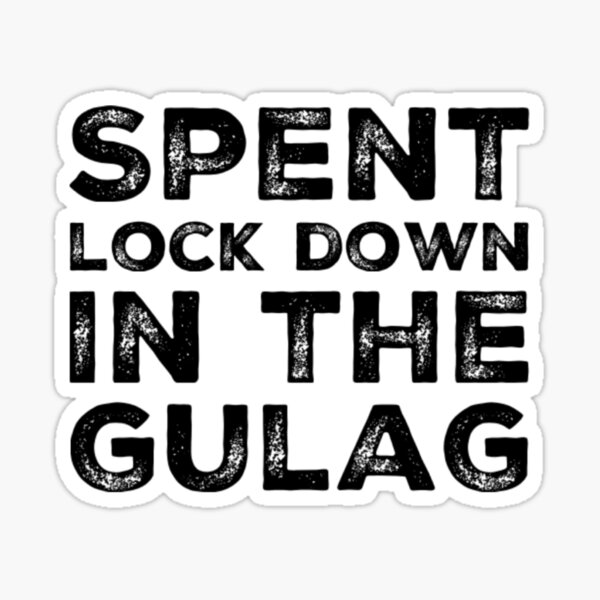 Bloqueo gastado en Gulag - Warzone Pegatina