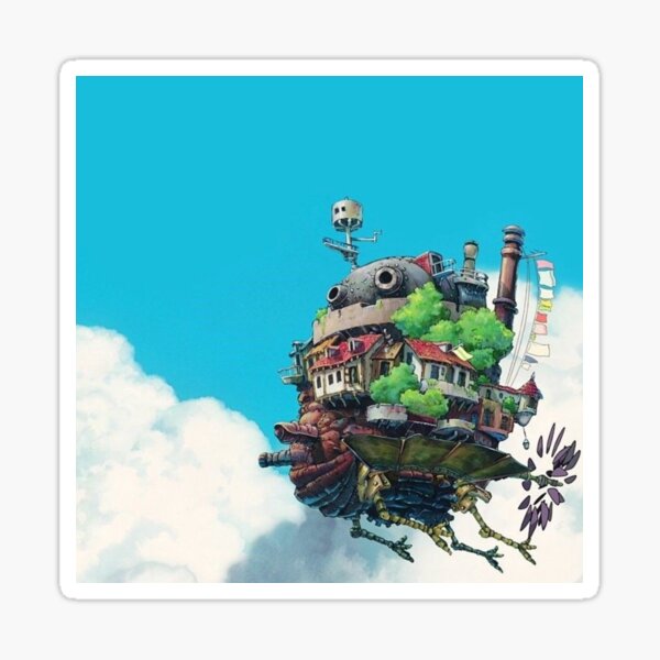 Howls Moving Castle Sticker Sticker