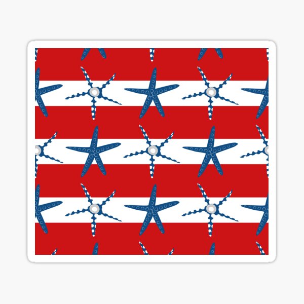 Starfish At The Beach Sticker