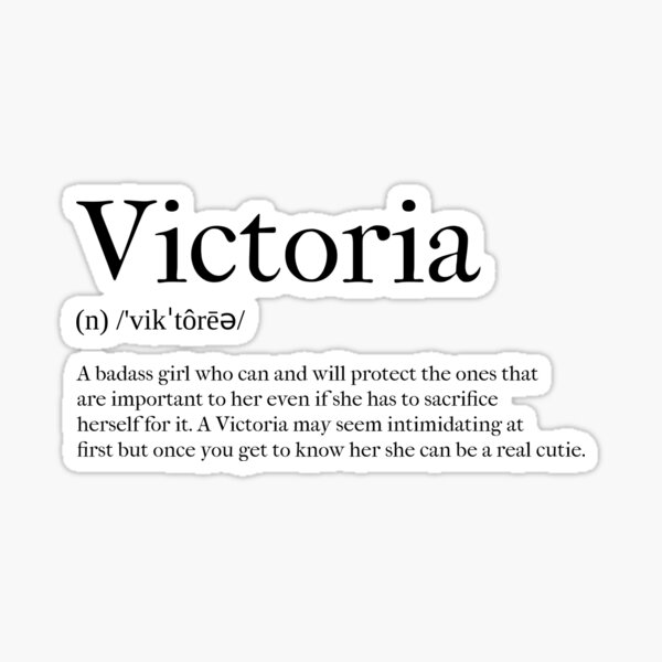  Victoria Definition Sticker For Sale By Tastifydesigns Redbubble