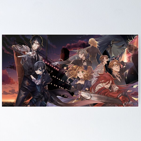 Big Poster Anime Black Butler Kuroshitsuji LO12 90x60 cm