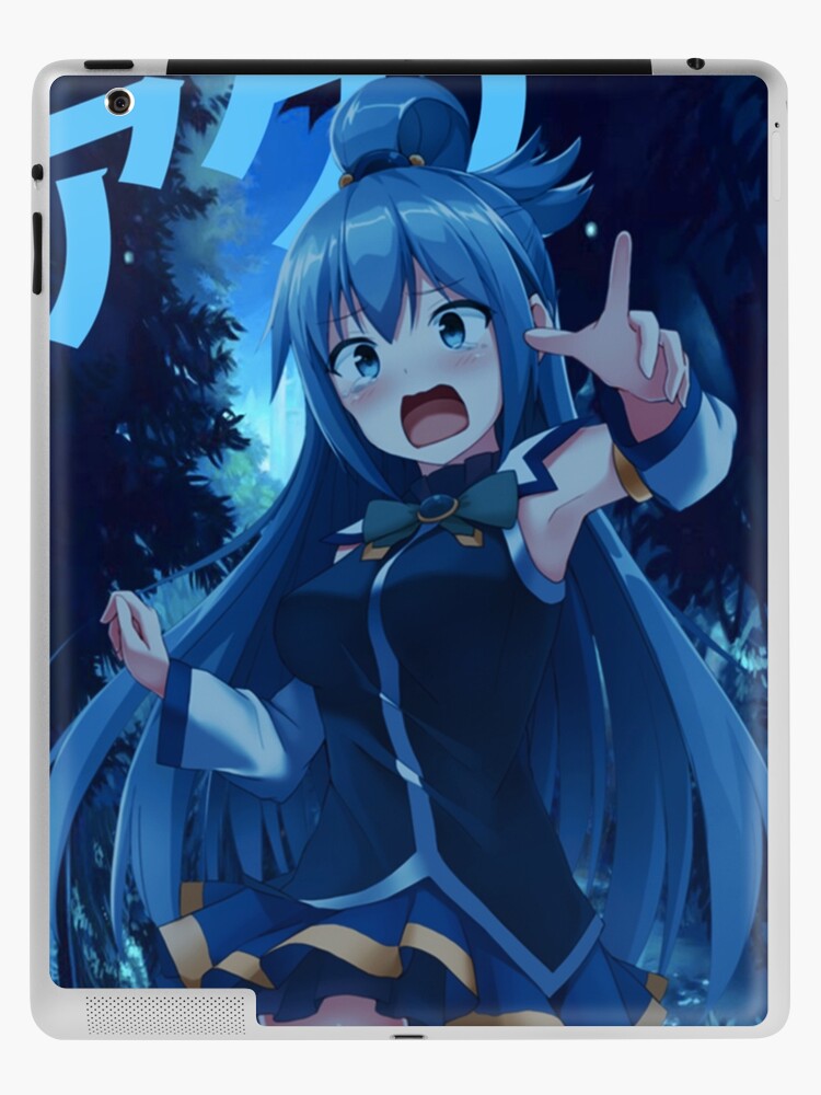 Jumping Aqua KonoSuba Anime Girl Sticker for Sale by slinkraz