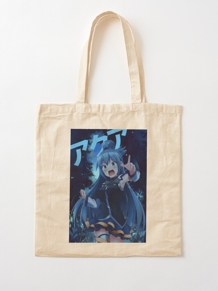 Happy Aqua KonoSuba Anime Girl 2 Tote Bag for Sale by slinkraz