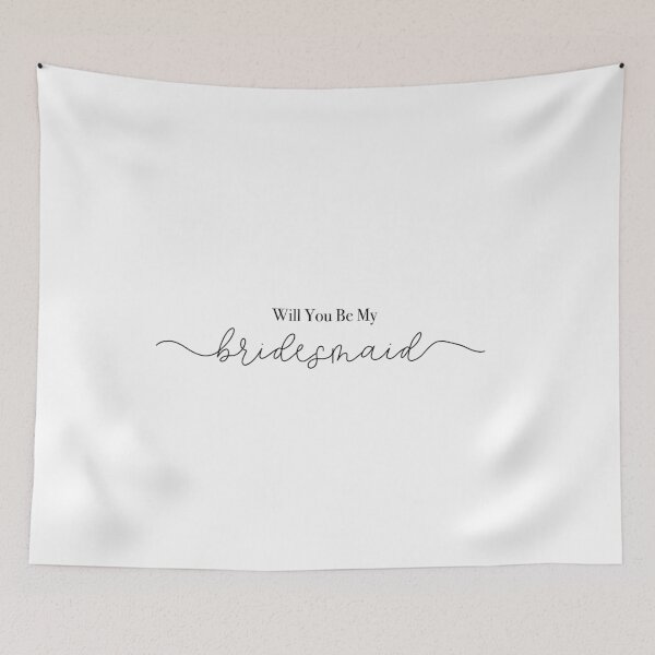 Item preview, Will You Be My Bridesmaid in Black designed and sold by mixandmatchbymm.