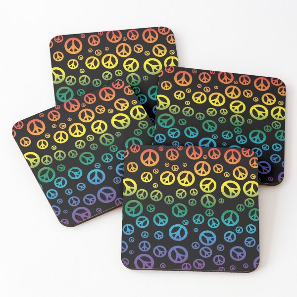 Item preview, Peace Symbol Pattern in Rainbow Colors designed and sold by HectorCantres.