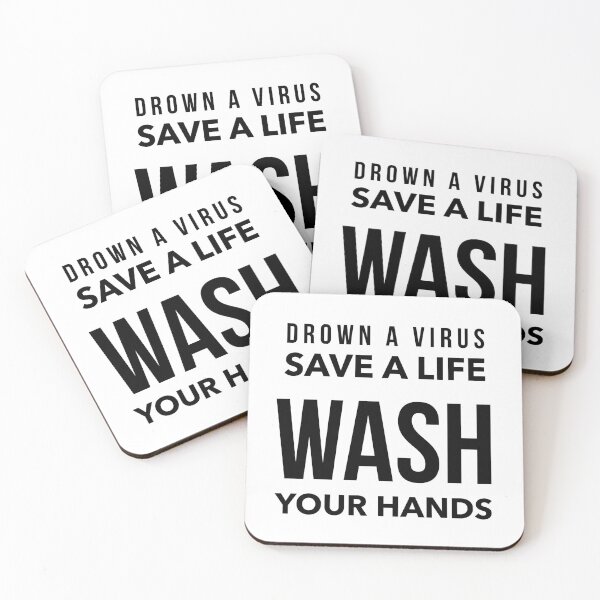 Item preview, Drown a Virus Save a Life Wash Your Hands -BoldBL designed and sold by Funkymask.