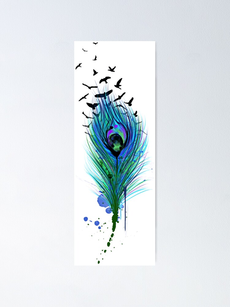 The peacock feather Poster