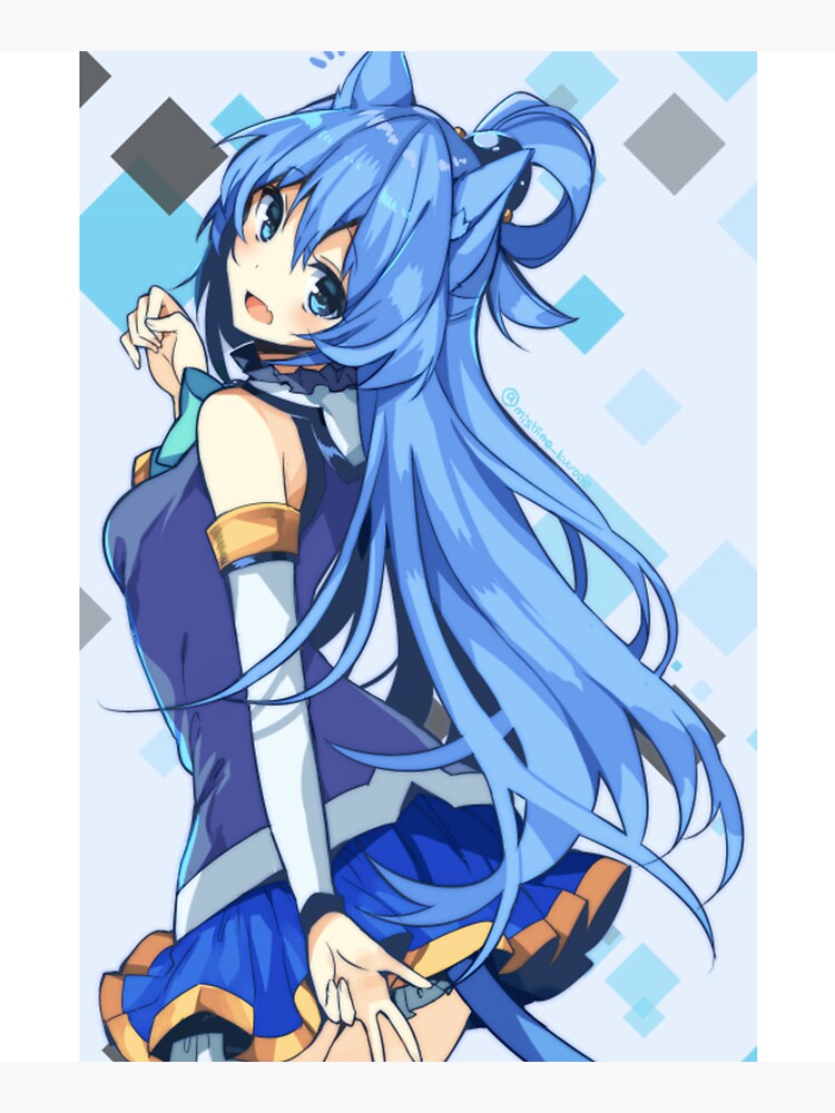 Happy Aqua KonoSuba Anime Girl 2 Tote Bag for Sale by slinkraz