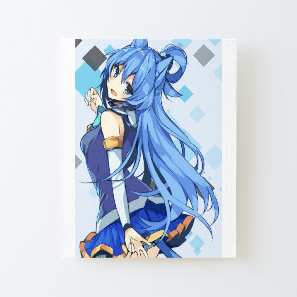 Shy Aqua KonoSuba Anime Girl | Mounted Print