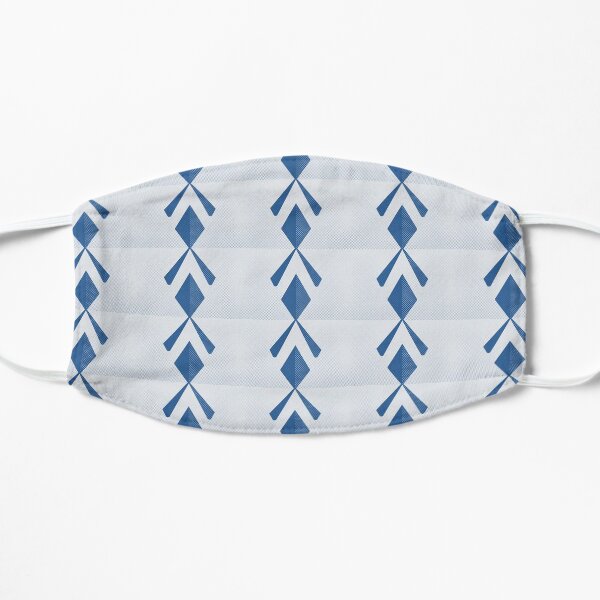 Blue & White Print Mask