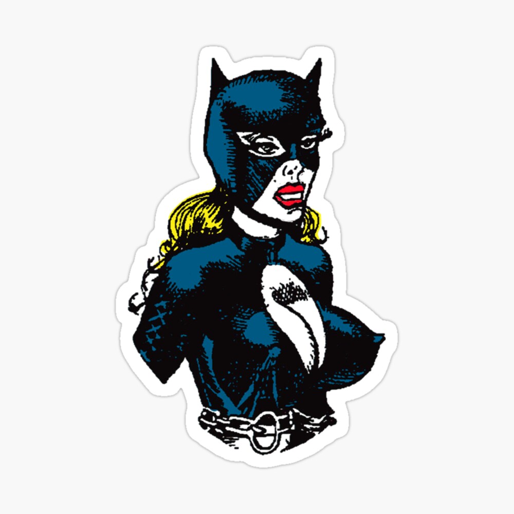 bat girl boob sticker