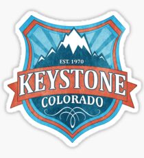Keystone Colorado teal shield Sticker