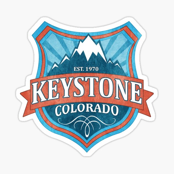 Keystone Colorado teal shield Sticker